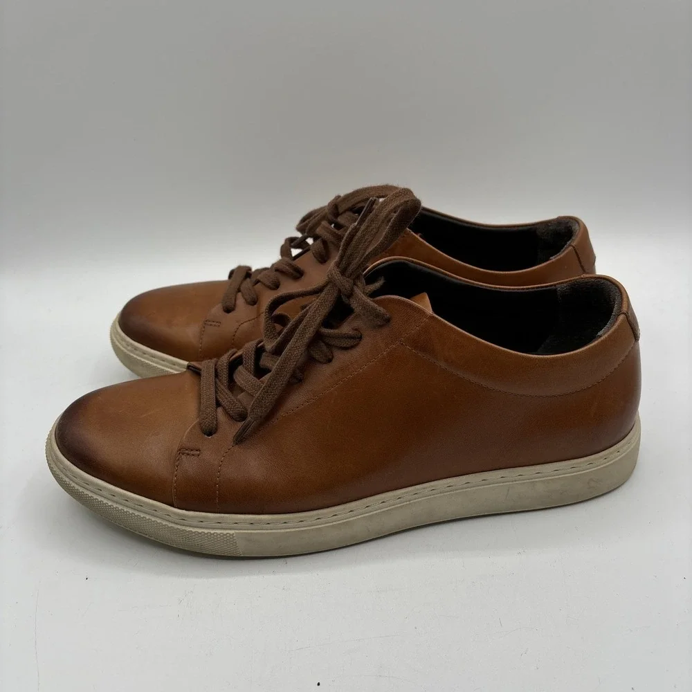 Allen Edmonds Canal Court Sneakers Men's‎ Size 8 D Lace Up Brown Leather Casual